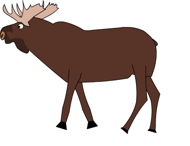 Excellent Moose Drawing